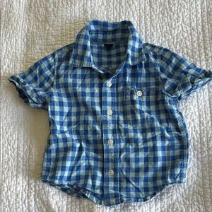Blue Checkered Kids Shirt